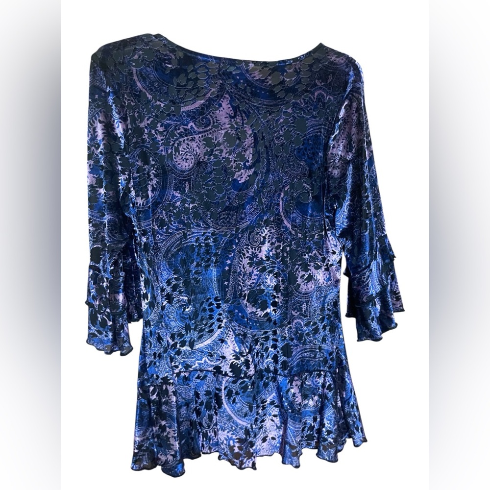VENUS Blue and Purple Blouse. - Picture 2 of 4
